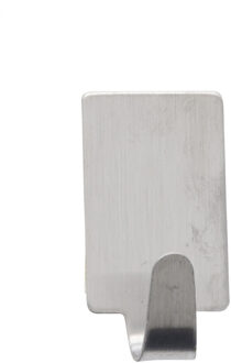 Excellent Houseware Zelfklevende haakjes rvs keuken/badkamer/kleding/ophang - set 6x