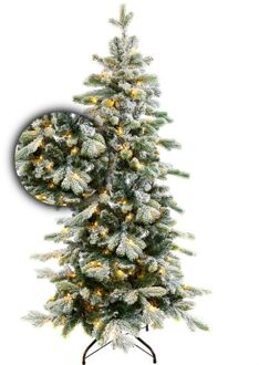 Excellent Trees Excellent Trees® LED Varberg 150 cm - Kerstboom met Sneeuw en lampjes