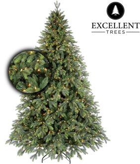 Excellent Trees Kerstboom Excellent Trees® LED Kalmar 240 cm met verlichting - Luxe uitvoering - 610 Lampjes Groen