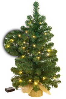 Excellent Trees® Jarbo Green 60 cm - Mini Kerstboom met 35 LED Lampen Groen