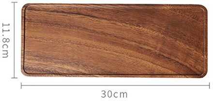 Exclusieve Hout Rechthoek Houten Thee Dienblad Tafel Plaat Snacks Voedsel Opslag Schotel Verschillende Grootte Voor Hotel Thuis Dienblad