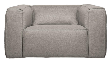 Exclusive Bean Fauteuil Incl. Kussen - Lichtgrijs Gemeleerd - 74x146x98 - N.v.t.