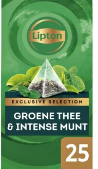 Exclusive selection Groene thee & Intense munt - 25 Pyramide zakjes