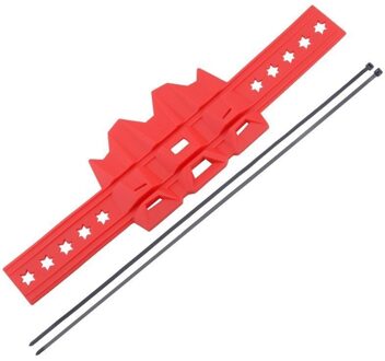 Exhaust Shield Protector Cover Uitlaat Uitlaatdemper Bescherming Cover Warmte Bescherming Fit Voor 100Mm-140Mm rood