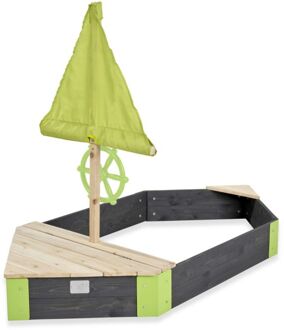 EXIT Aksent houten zandbak boot 190x90cm Grijs