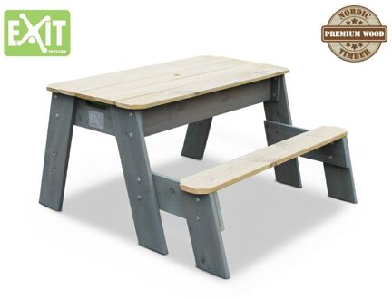 EXIT Aksent Zand & Water Picknicktafel met 1 Bankje Bruin, Groen