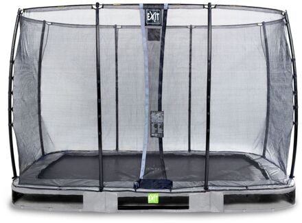 "EXIT Elegant Inground Trampoline 214 x 366 cm met Veiligheidsnet " Grijs