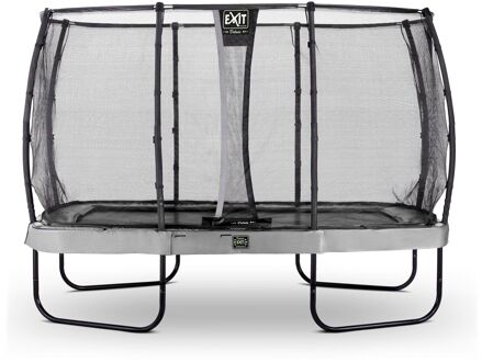 EXIT Elegant Premium Trampoline 244 x 427 cm met Deluxe Veiligheidsnet Grijs