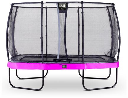 EXIT Elegant Premium Trampoline 244 x 427 cm met Deluxe Veiligheidsnet Paars