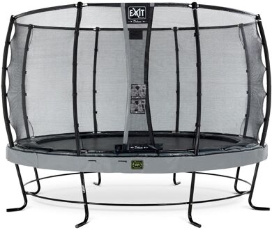 EXIT Elegant Premium Trampoline Ø 366 cm met Deluxe Veiligheidsnet Grijs