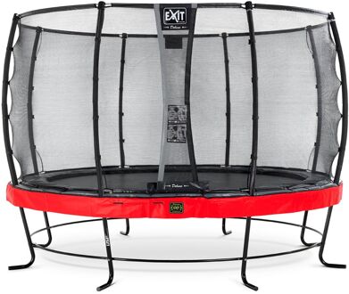 EXIT Elegant Premium Trampoline Ø 366 cm met Deluxe Veiligheidsnet Rood