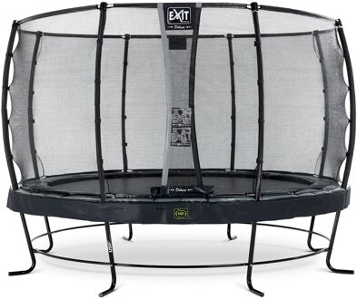 EXIT Elegant Premium Trampoline Ø 366 cm met Deluxe Veiligheidsnet Zwart