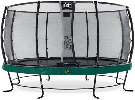 EXIT Elegant Premium Trampoline Ø 427 cm met Deluxe Veiligheidsnet Groen