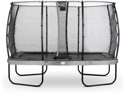 EXIT Elegant Trampoline 244 x 427 cm met Economy Veiligheidsnet Grijs