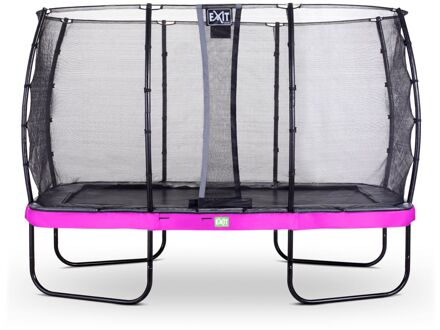 EXIT Elegant Trampoline 244 x 427 cm met Economy Veiligheidsnet Paars