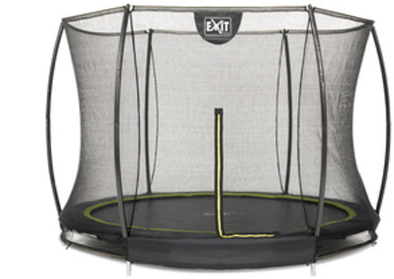 EXIT Silhouette Inground Trampoline Ø 305 cm met Veiligheidsnet Zwart