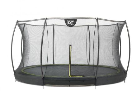 EXIT Silhouette Inground Trampoline Ø 427 cm met Veiligheidsnet Zwart