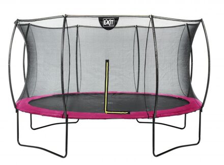 EXIT Silhouette Trampoline Ø 427 cm met Veiligheidsnet Roze