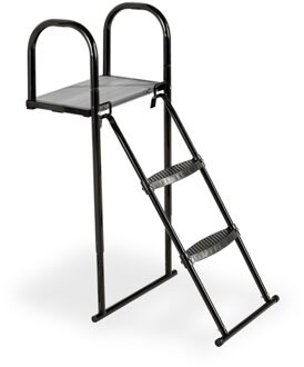 EXIT Trampoline platform met ladder - EXIT - 99 x 41 cm (maat L) Zwart