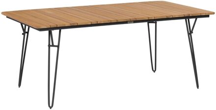 Exotan Ripp Tuintafel 190 x 100 cm - Teak Bruin