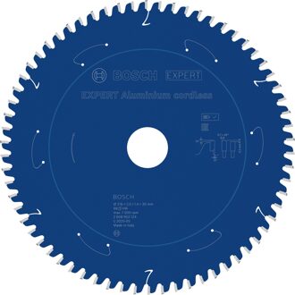 EXPERT Aluminium cordless Cirkelzaagblad | 216 x 2/1,4 x 30 mm | T66 - 2608902124
