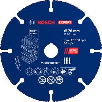 EXPERT Carbide Multi Wheel Doorslijpschijf 76 mm | 10 mm - 2608902373
