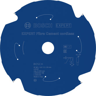 EXPERT Fibre Cement cordless-Cirkelzaagblad | 160 x 1,8/1,2 x 20 mm | T4 - 2608902199