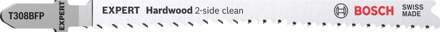 Expert 'Hardwood 2-side clean' T 308 BFP decoupeerzaagblad 3-delig - 1 stuk(s) - 2608900547