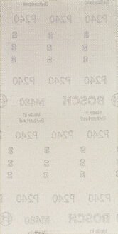 Expert M480 schuurnet voor vlakschuurmachines 115 x 230 mm, K240 - 10 stuk(s) - 2608900767