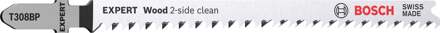 Expert 'Wood 2-side clean' T 308 BP decoupeerzaagblad 5-delig - 10 stuk(s)