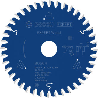 EXPERT Wood Cirkelzaagblad | 120 x 1,8/1,2 x 20 mm | T40 - 2608902136
