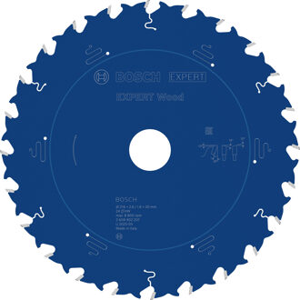 EXPERT Wood Cirkelzaagblad | 216 x 2,6/1,6 x 30 mm | T24 - 2608902207