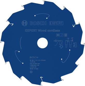 EXPERT Wood cordless Cirkelzaagblad | 160 x 1,5/1 x 20 mm | T12 - 2608902144