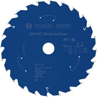 EXPERT Wood cordless Cirkelzaagblad | 165 x 1,5/1 x 20 mm | T24 - 2608902149
