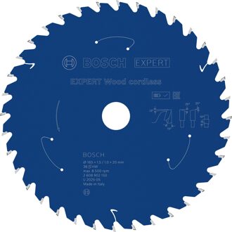 EXPERT Wood cordless Cirkelzaagblad | 165 x 1,5/1 x 20 mm | T36 - 2608902150