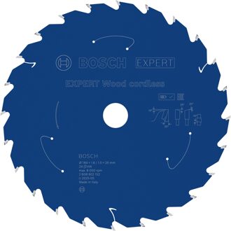 EXPERT Wood cordless Cirkelzaagblad | 184 x 1,6/1 x 20 mm | T24 - 2608902152