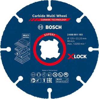 Expert X-LOCK Carbide MultiWheel doorslijpschijf, Ø 125mm Doorslijpschijf