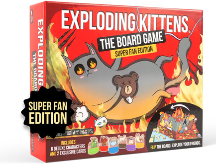 Exploding Kittens The Board Game - Super Fan Edition