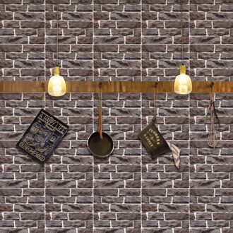 Explosie Modellen 3D Muurstickers Imitatie Baksteen Slaapkamer Decor Waterdicht Tegel Stickers Anti-Collision Pvc Muursticker