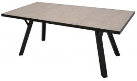 Express Aluminium Tuintafel met keramisch glas tafelblad 180 x 90 x 72 cm