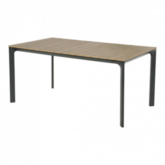 Express Arezzo dining tuintafel | aluminium + polywood | 160x90cm Antraciet