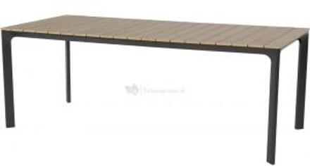 Express Arezzo dining tuintafel | aluminium + polywood | 200x90cm Bruin