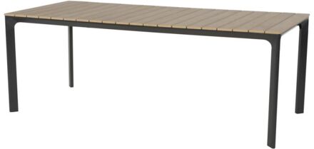 Express Arezzo dining tuintafel | aluminium + polywood | 200x90cm Bruin