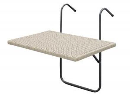 Express Balkontafel - Metaal Wicker - Antraciet Wicker 60 cm