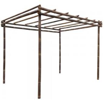 Express Bamboe pergola zwart 400 x 300 cm