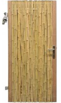 Express Bamboe schutting poortdeur naturel 100 x 180 cm x 18-28 mm