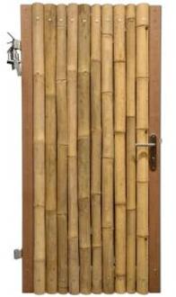 Express Bamboe schutting poortdeur naturel 100 x 200 cm x 60-80 mm