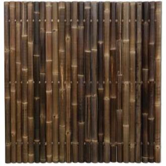 Express Bamboe schutting zwart 180 x 180 cm x 60-80 mm