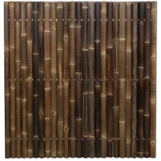 Express Bamboe schutting zwart 180 x 180 cm x 60-80 mm