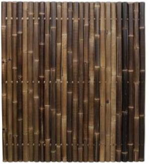 Express Bamboe schutting zwart 180 x 200 cm x 60-80 mm